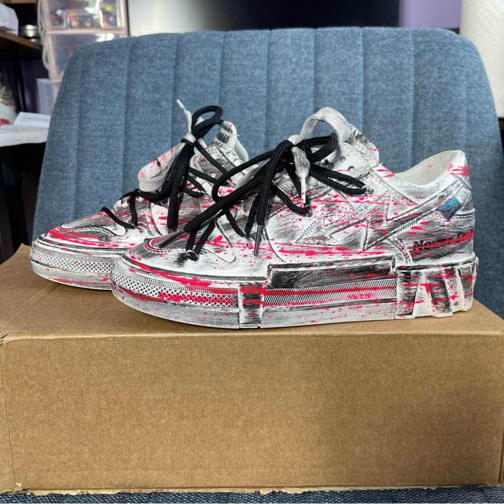 Women’s Christian Zerotre Strong Sneakers in Ink Splash Size 38